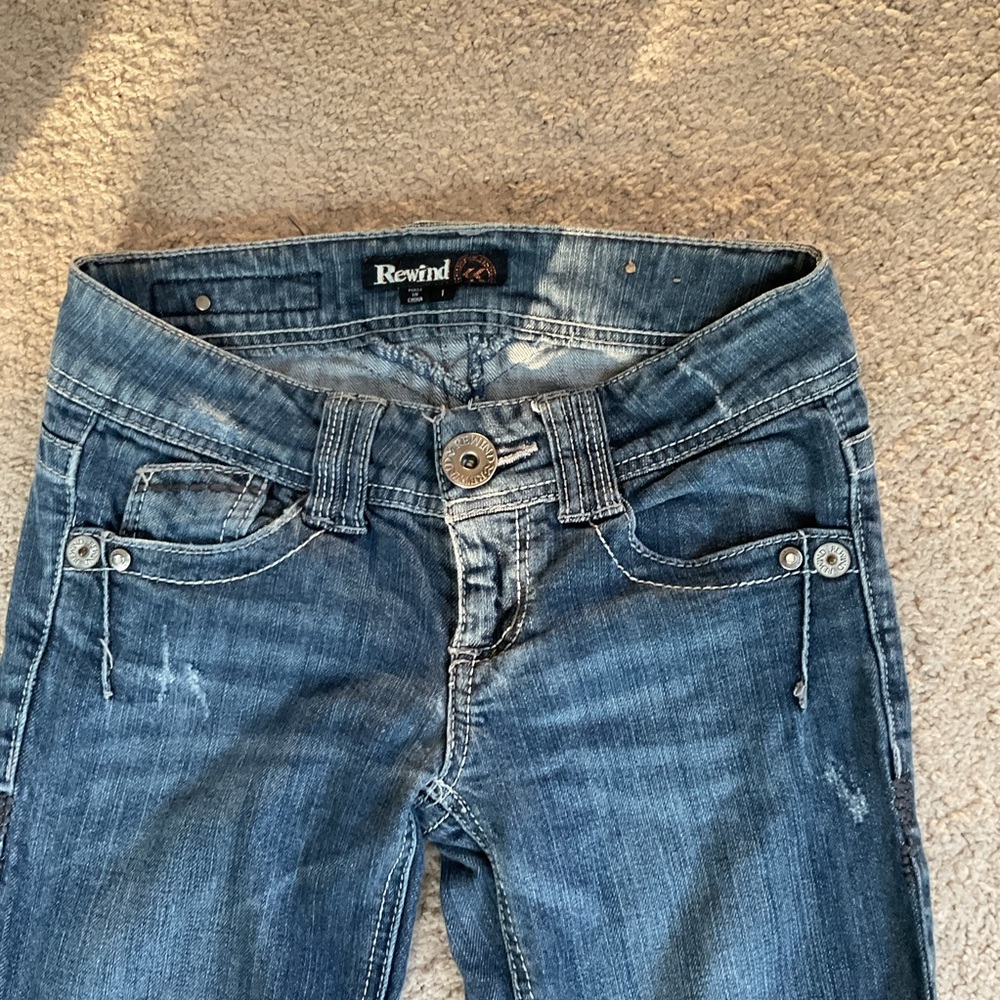 Rewind Distressed Denim Jeans
